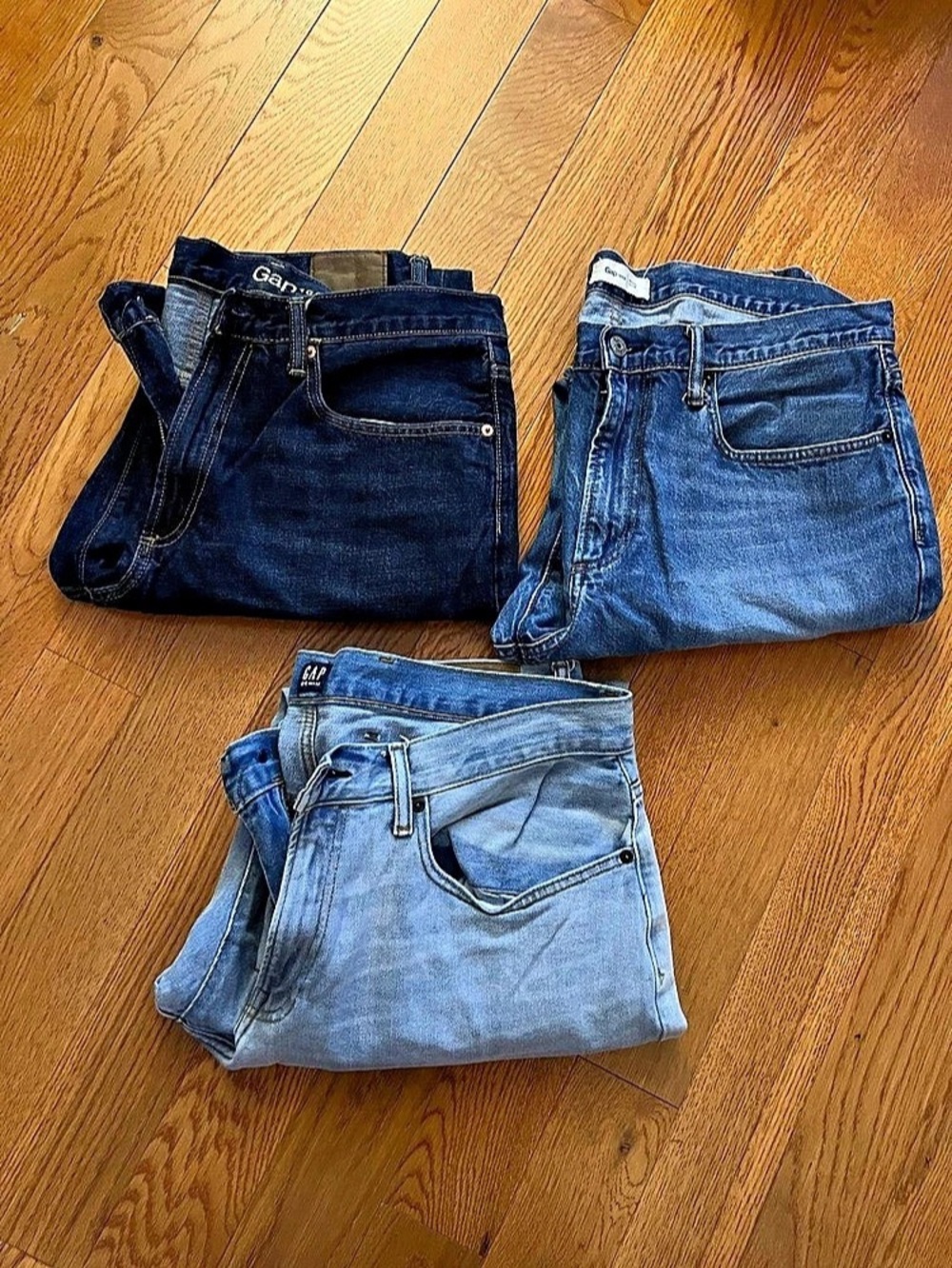 Men’s Gap 36 x 30 Slim Fit Jeans 3-Pair Bundle